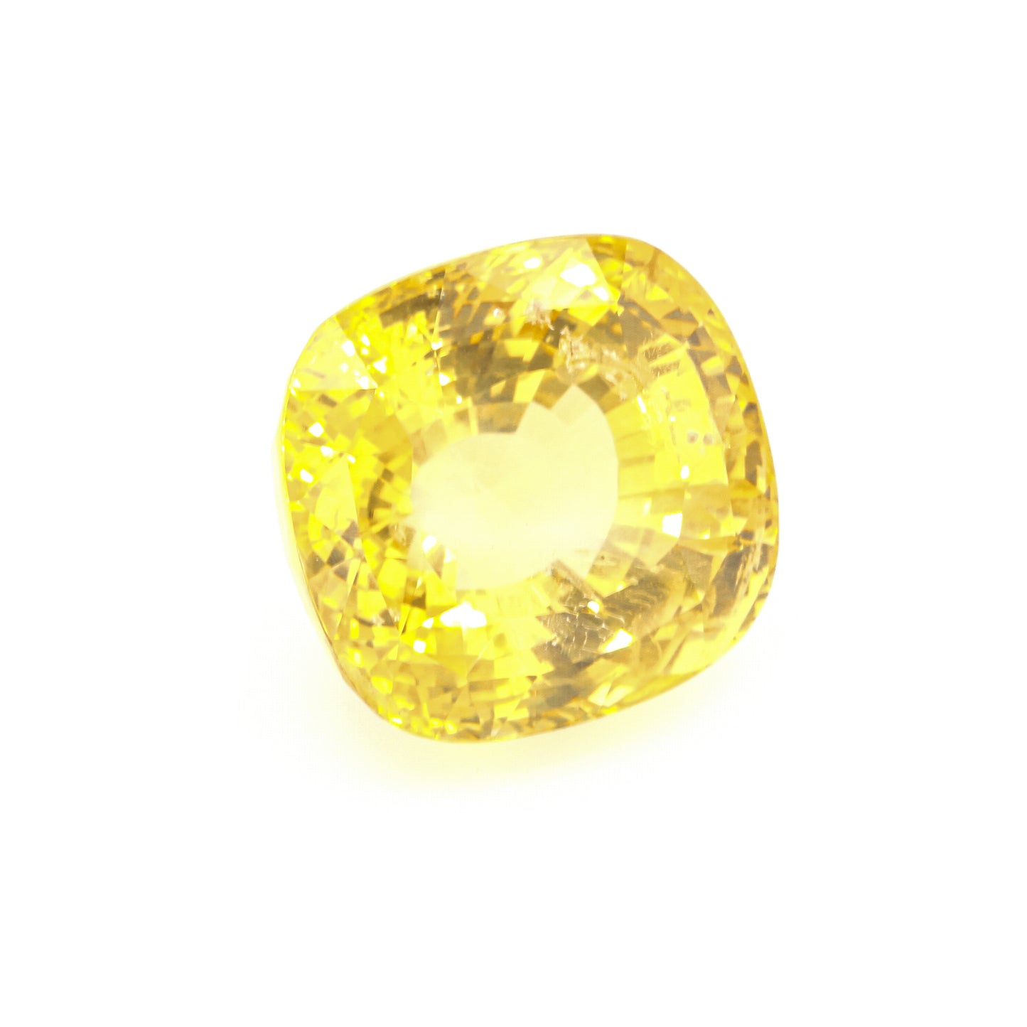 Natural Unheated Ceylon Yellow Sapphire Cushion Shape 59.81ct With GIA Report