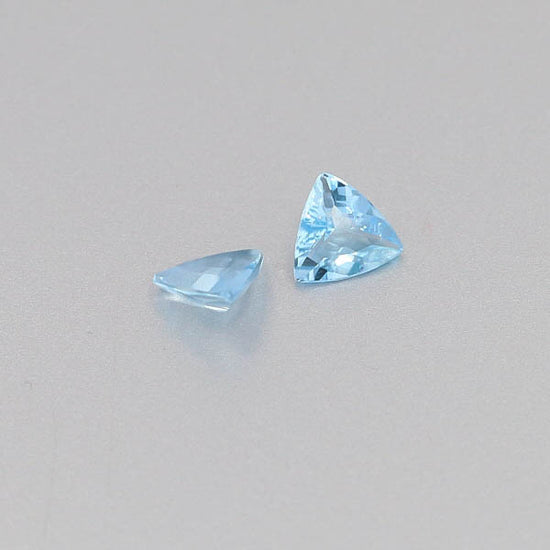 Natural Aquamarine Pair 0.92 Total Carats Weight