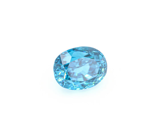 Natural Blue Zircon Oval Shape 17.33 Carats