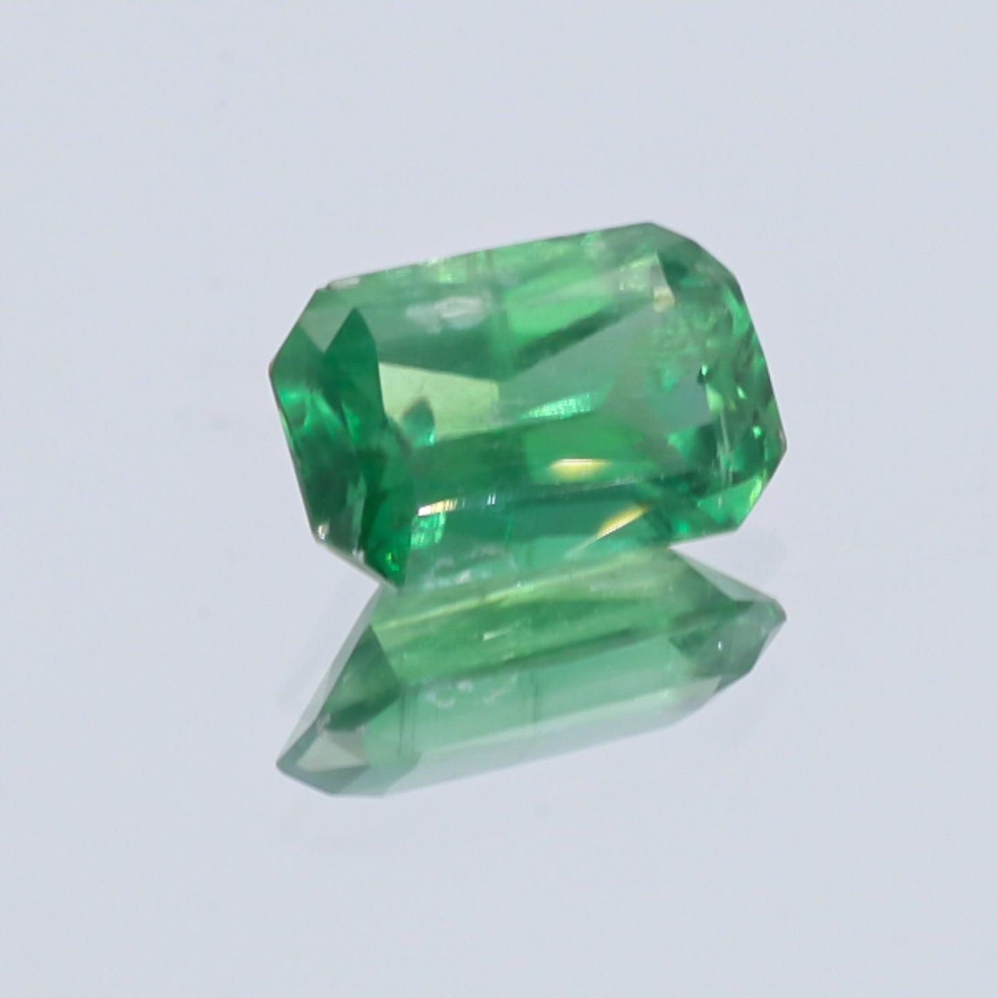 Natural Unheated Rare Green Kyanite Emerald Shape 10.98 Carats With GRS Report