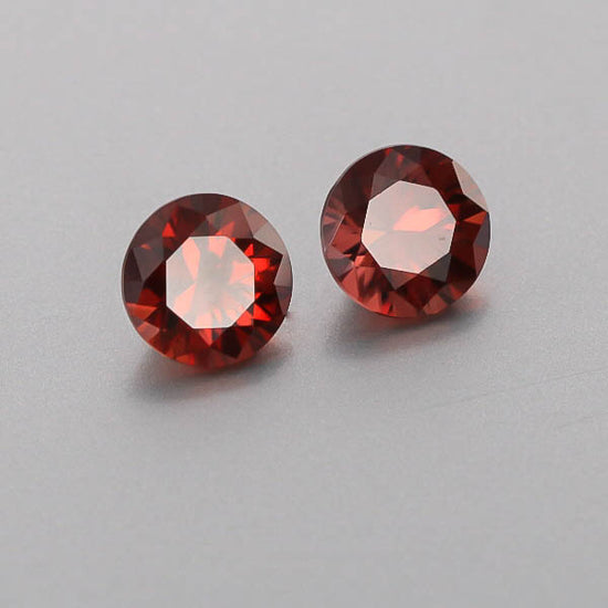 Natural Red Zircon Pair 6.72 Total Carats