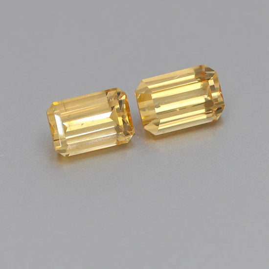 Natural Canary Garnet Pair 5.87 Total Carats