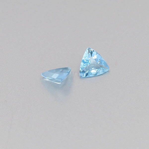 Natural Aquamarine Pair 0.92 Total Carats Weight