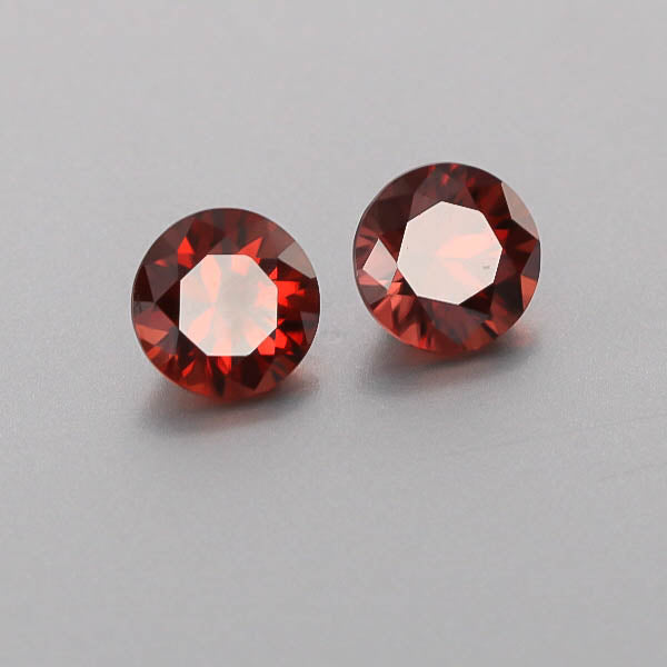 Natural Red Zircon Pair 6.72 Total Carats