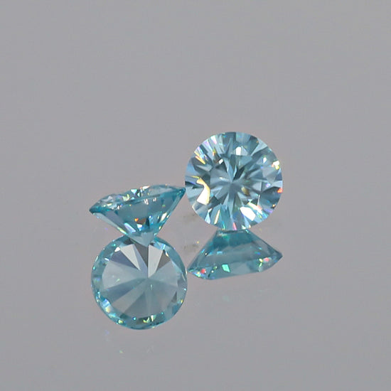Natural Blue Zircon Pair 3.32 Total Carats