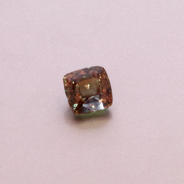 Natural Alexandrite Yellow Greenish Changing to Brownish Purple Cushion Shape 3.05ct With GIA Report