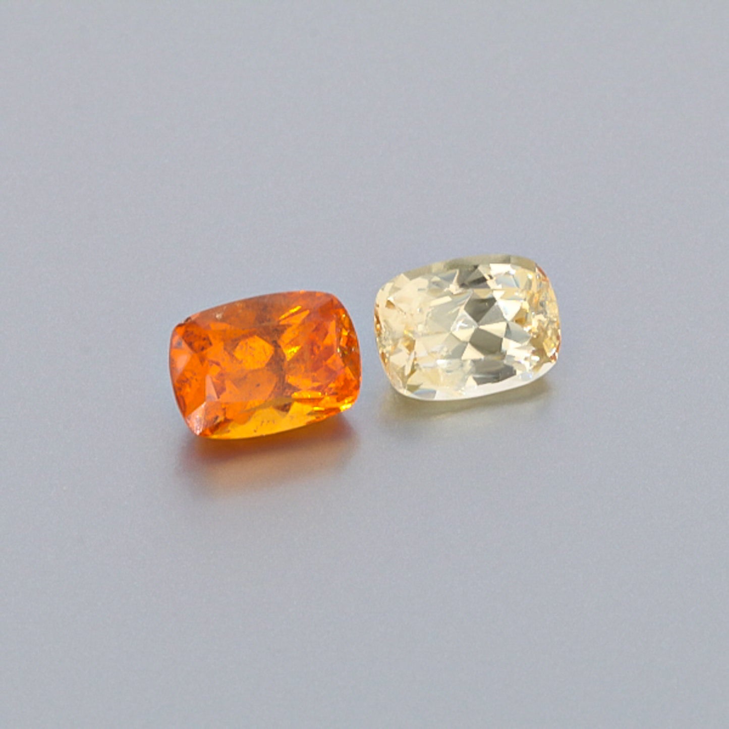 Natural Canary And Mandarine Garnet Pair 8.42 Carats