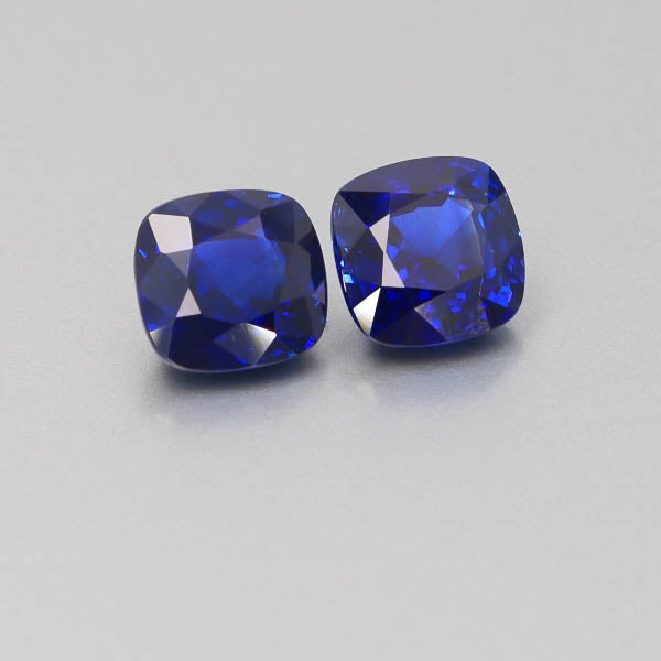 Natural Vivid Blue Sapphire Pair 10.50 Carats GRS Report Pending