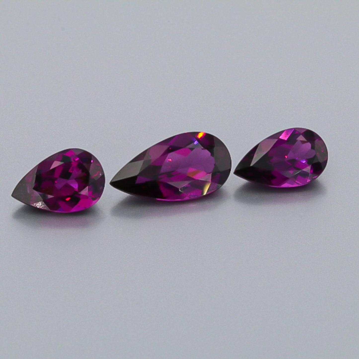 Natural Purple Garnet Set 14.20 Total Carat