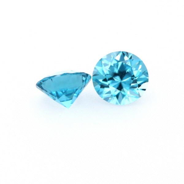 Natural Zircon Blue Color Round Shape 5.60ct