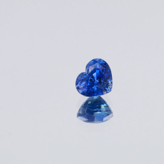 Natural Unheated Blue Sapphire Heart Shape 4.34 Carats With GIA Report