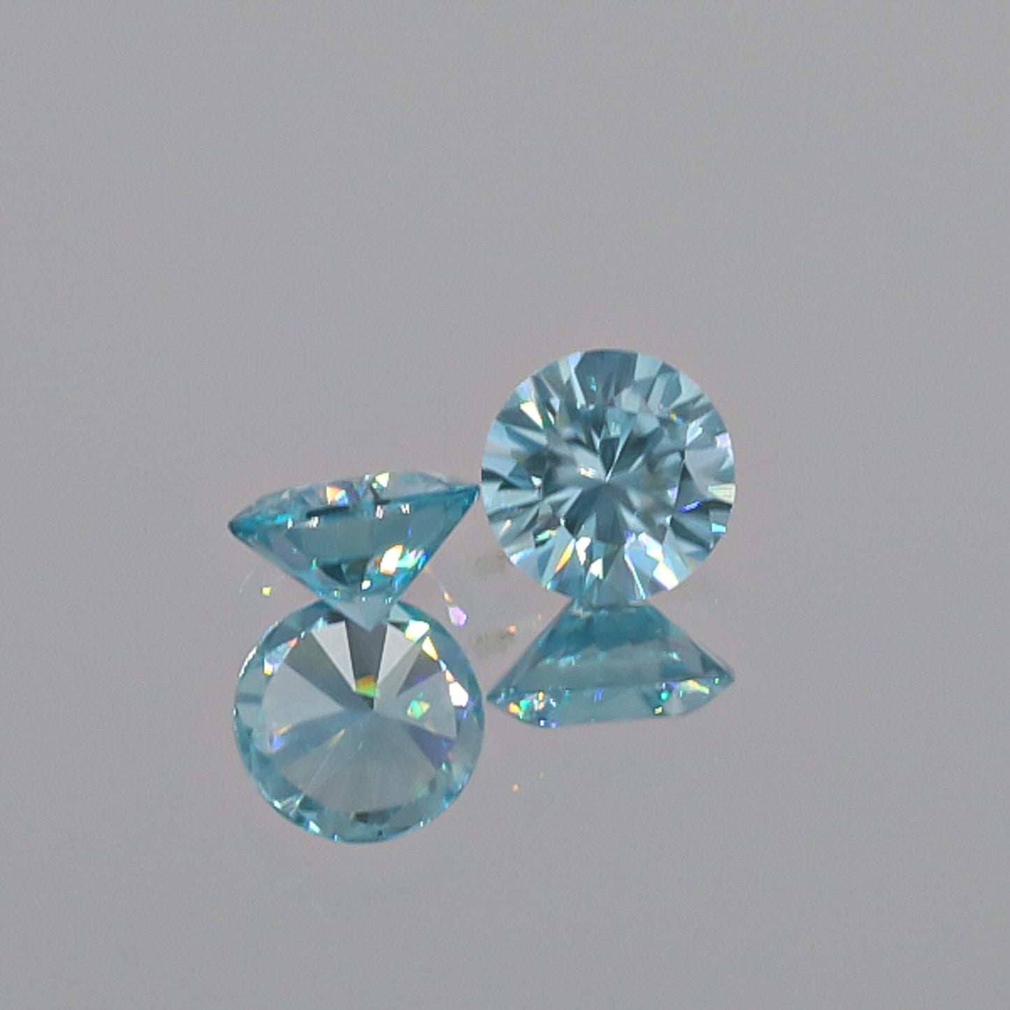 Natural Blue Zircon Pair 3.32 Total Carats