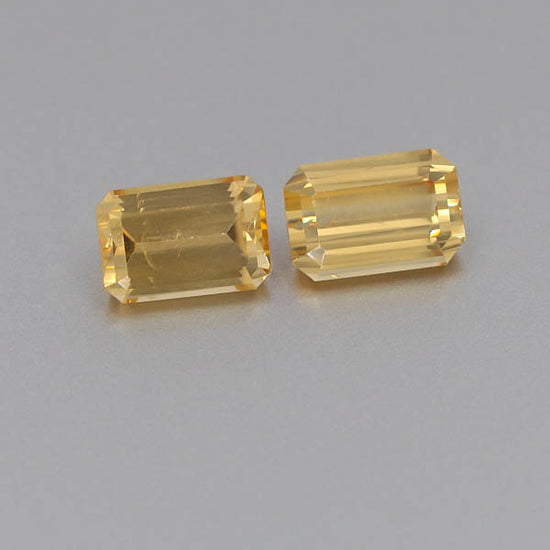 Natural Canary Garnet Pair 5.87 Total Carats