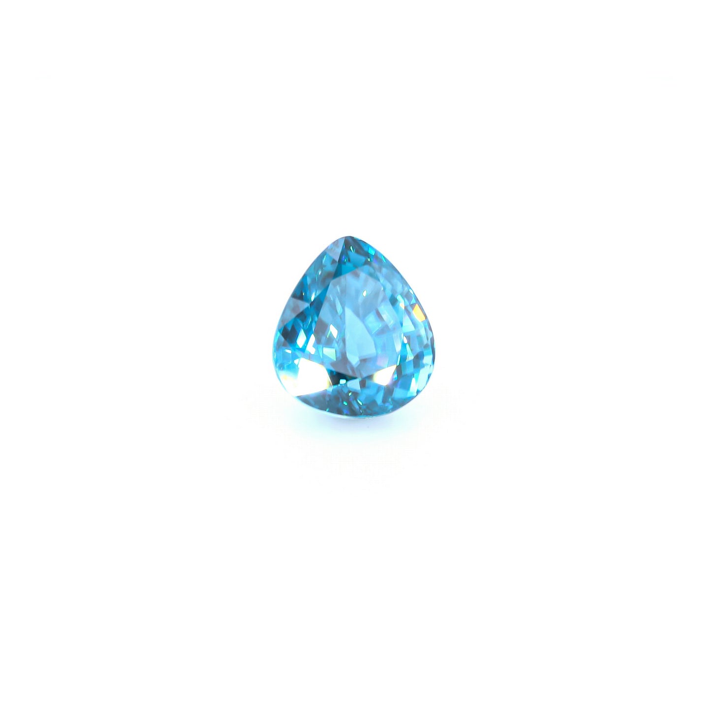 Natural Blue Zircon Pear Shape 13.49 Carats