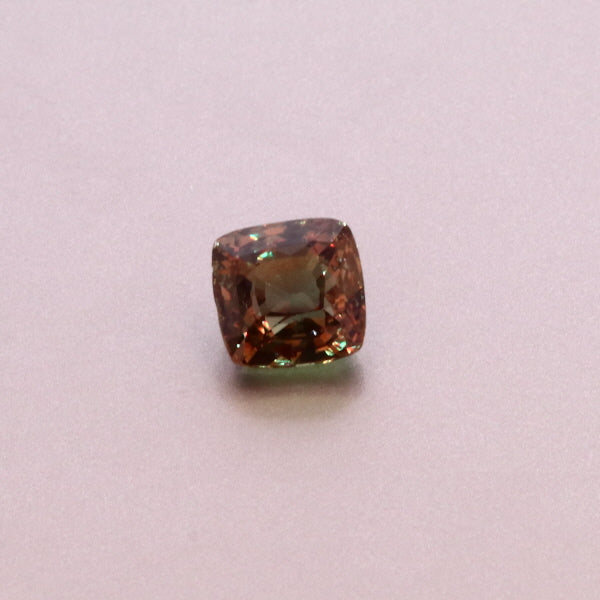 Natural Alexandrite Yellow Greenish Changing to Brownish Purple Cushion Shape 3.05ct With GIA Report