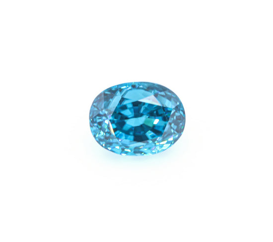 Natural Blue Zircon Oval Shape 17.33 Carats