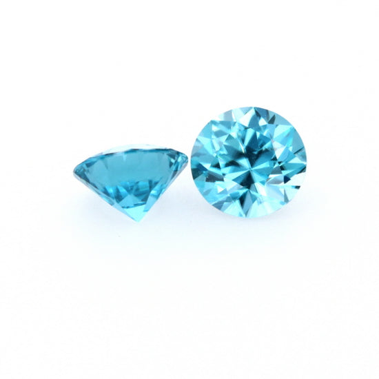 Natural Zircon Blue Color Round Shape 5.60ct