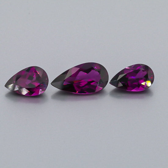 Natural Purple Garnet Set 14.20 Total Carat