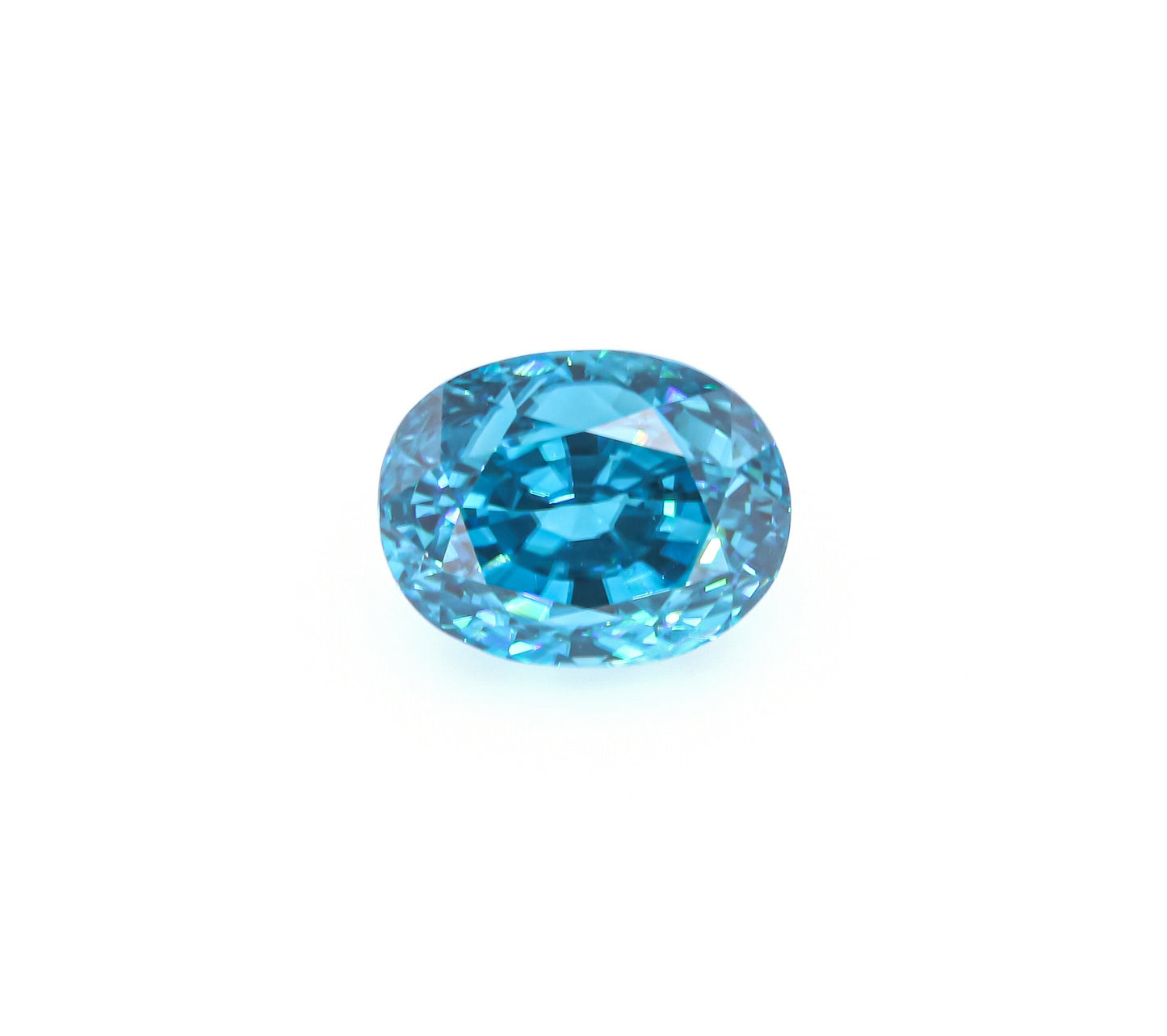 Natural Blue Zircon Oval Shape 17.33 Carats