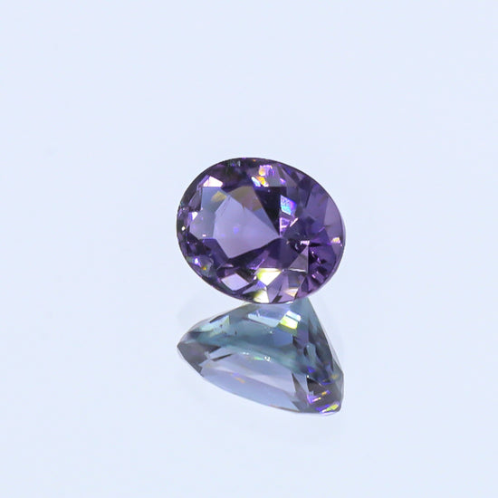 Natural Copper Bearing Tourmaline Purple Changing to Grayish Blue 6.07 Carats With GIA Report