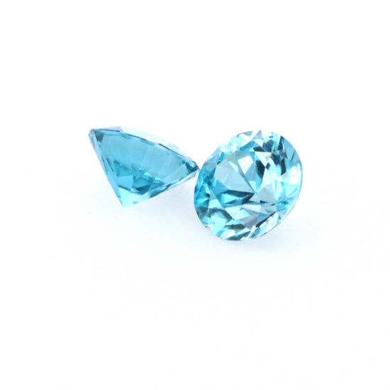 Natural Zircon Blue Color Round Shape 5.60ct