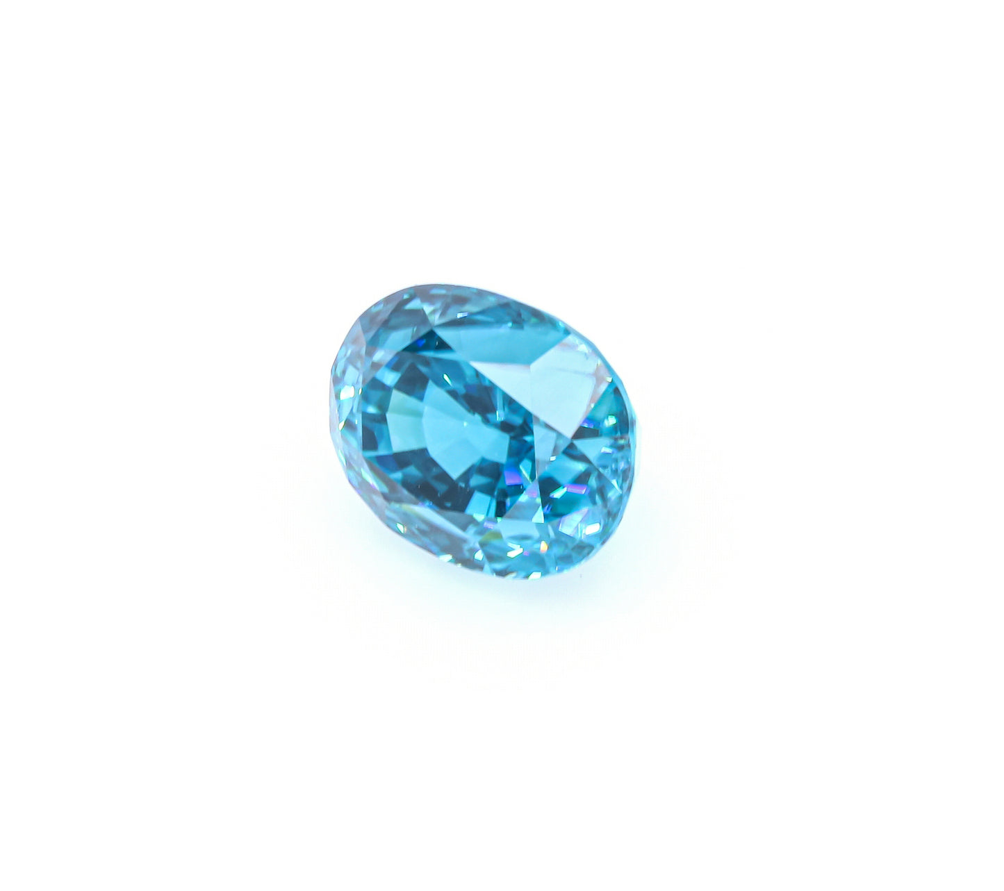 Natural Blue Zircon Oval Shape 17.33 Carats
