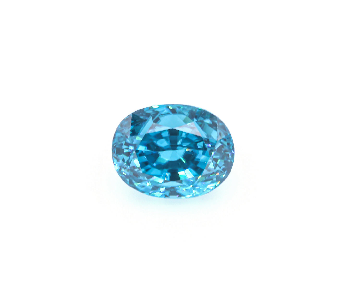 Natural Blue Zircon Oval Shape 17.33 Carats
