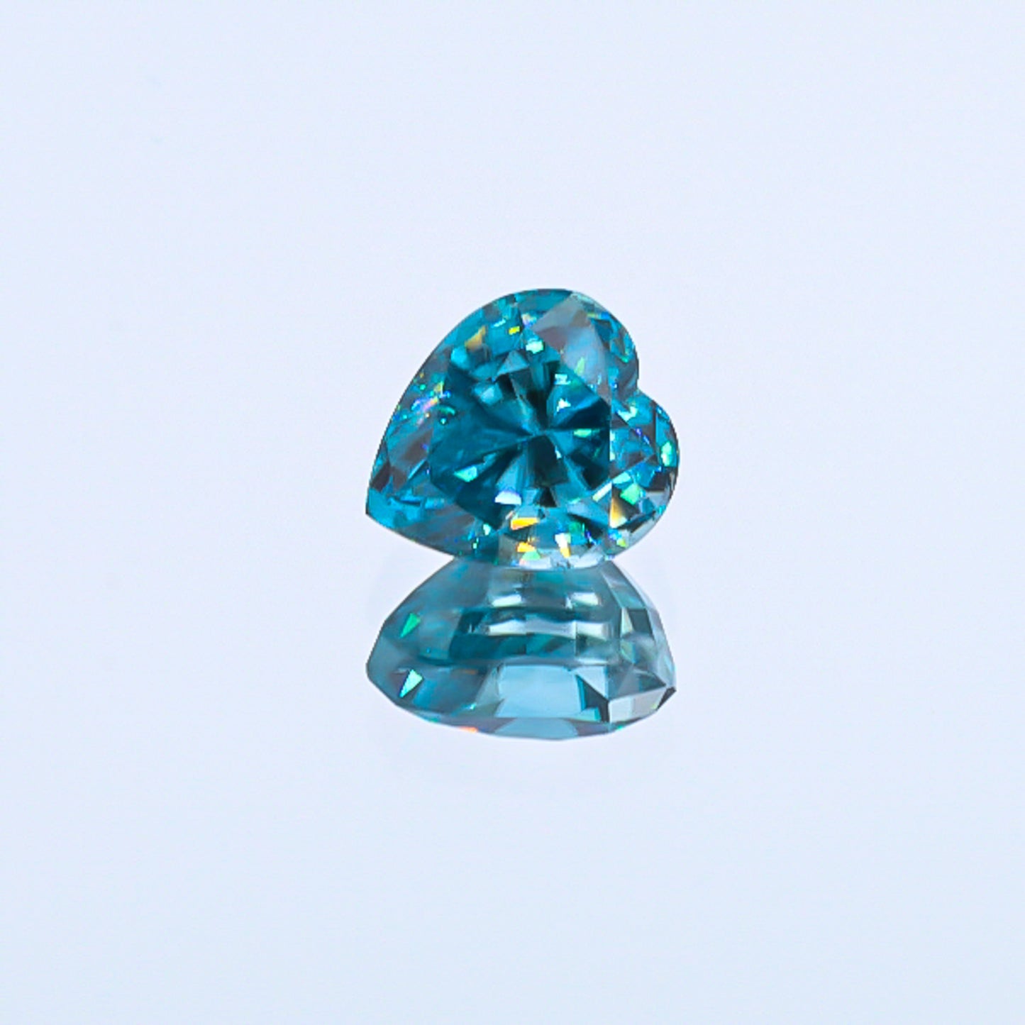 Natural Blue Zircon Heart Shape 9.52 Carats