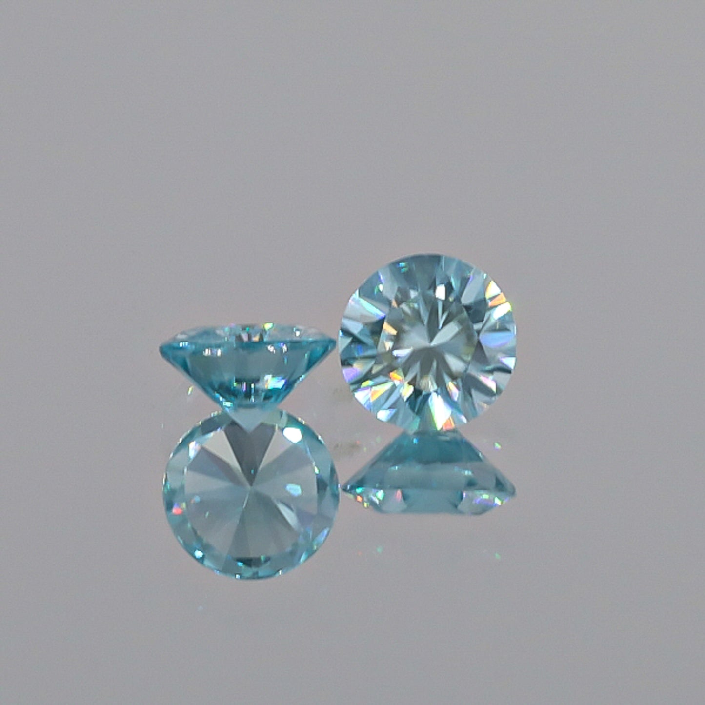 Natural Blue Zircon Pair 3.32 Total Carats