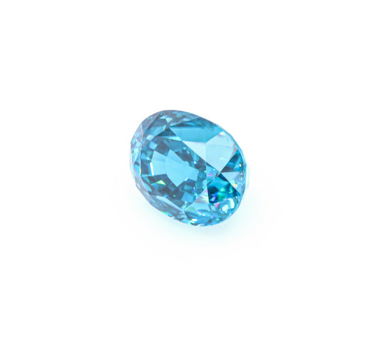 Natural Blue Zircon Oval Shape 17.33 Carats