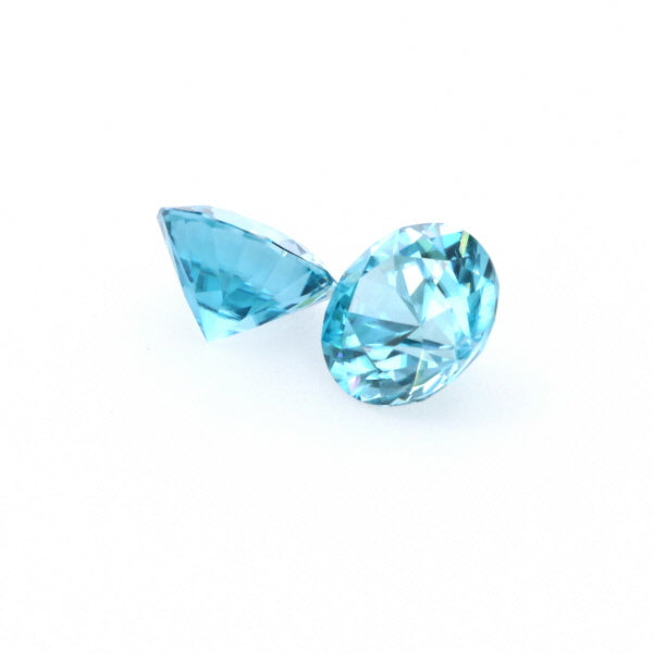 Natural Zircon Blue Color Round Shape 5.60ct