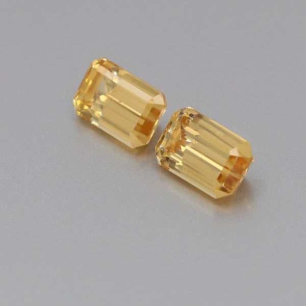 Natural Canary Garnet Pair 5.87 Total Carats