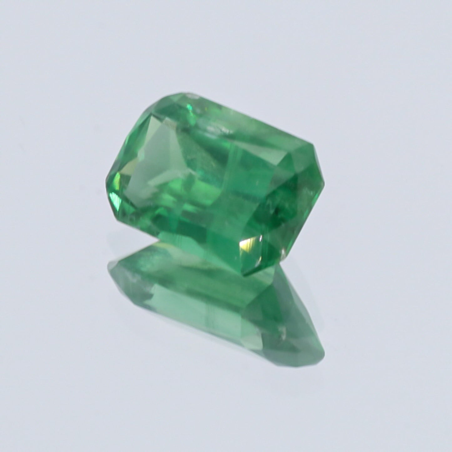 Natural Unheated Rare Green Kyanite Emerald Shape 10.98 Carats With GRS Report