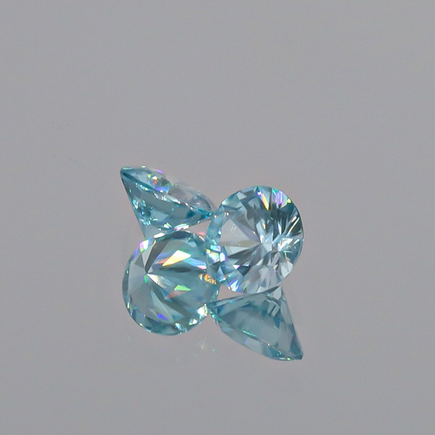 Natural Blue Zircon Pair 3.32 Total Carats