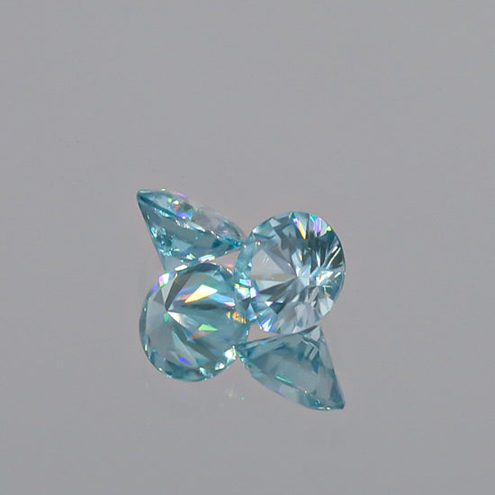 Natural Blue Zircon Pair 3.32 Total Carats