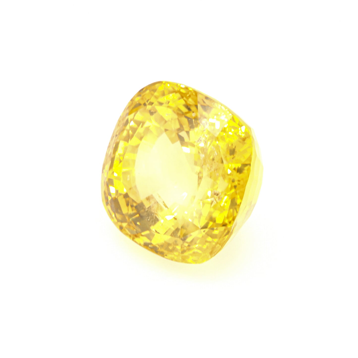 Natural Unheated Ceylon Yellow Sapphire Cushion Shape 59.81ct With GIA Report