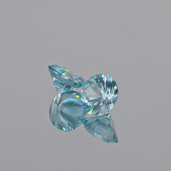 Natural Blue Zircon Pair 3.32 Total Carats