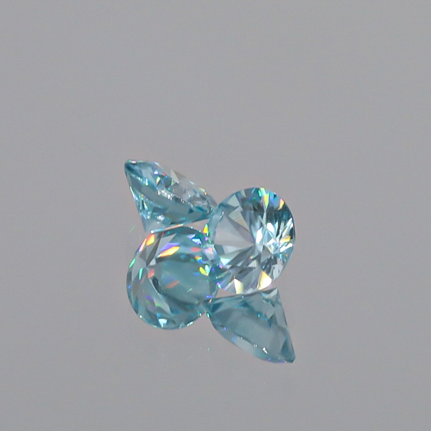 Natural Blue Zircon Pair 3.32 Total Carats