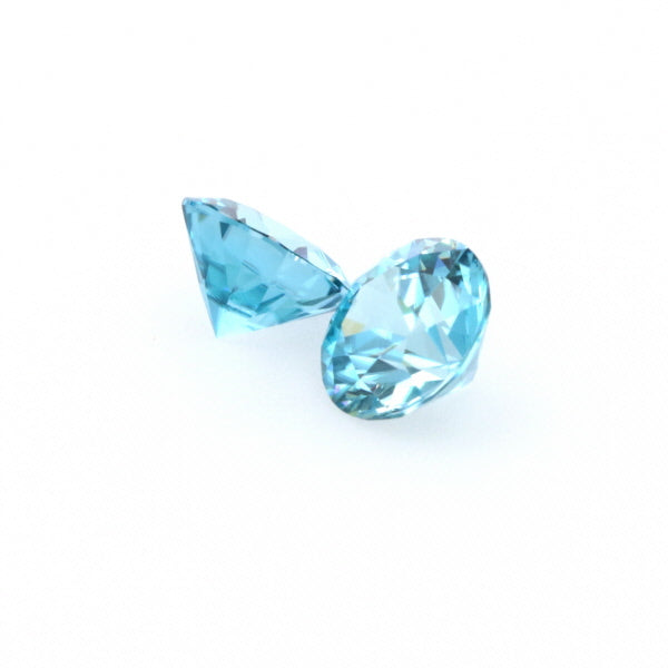 Natural Zircon Blue Color Round Shape 5.60ct