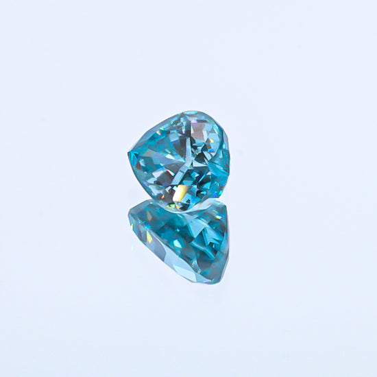 Natural Blue Zircon Heart Shape 9.52 Carats