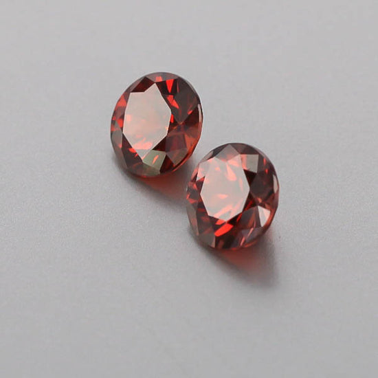 Natural Red Zircon Pair 6.72 Total Carats