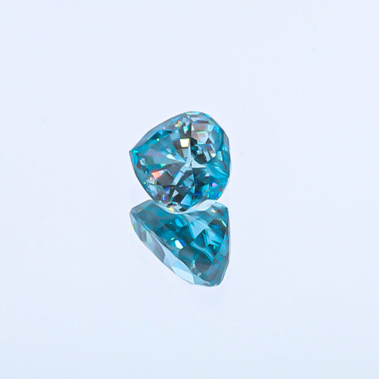 Natural Blue Zircon Heart Shape 9.52 Carats