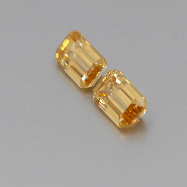 Natural Canary Garnet Pair 5.87 Total Carats