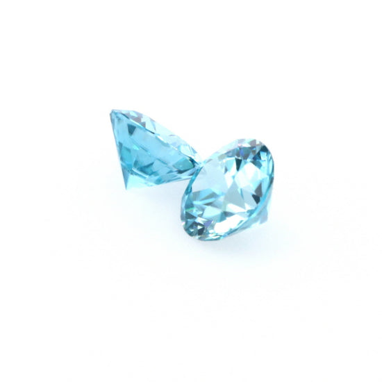 Natural Zircon Blue Color Round Shape 5.60ct