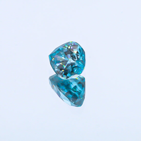 Natural Blue Zircon Heart Shape 9.52 Carats