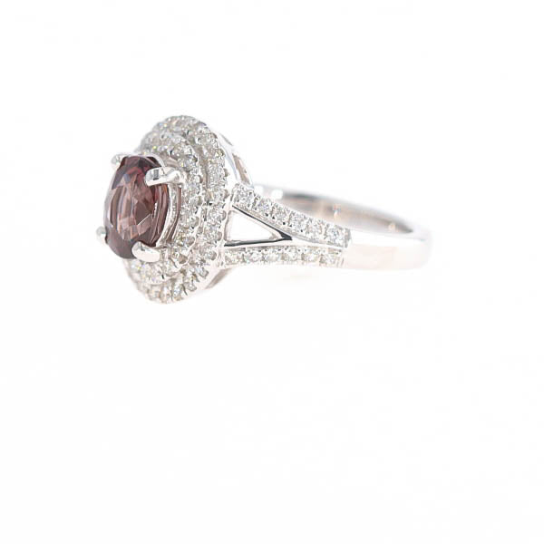 Load image into Gallery viewer, Natural Color Change Garnet and Diamond Ring
