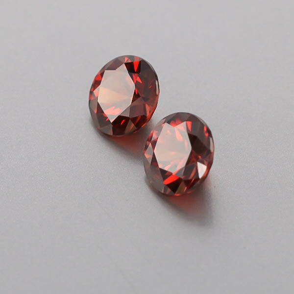 Natural Red Zircon Pair 6.72 Total Carats