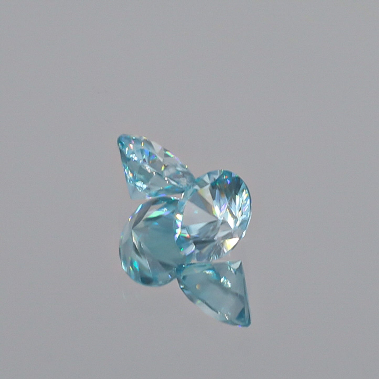 Natural Blue Zircon Pair 3.32 Total Carats