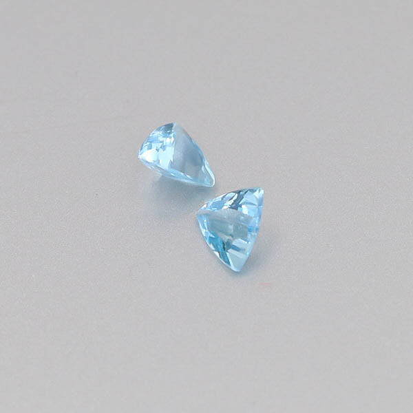 Natural Aquamarine Pair 0.92 Total Carats Weight
