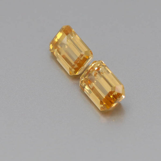 Natural Canary Garnet Pair 5.87 Total Carats